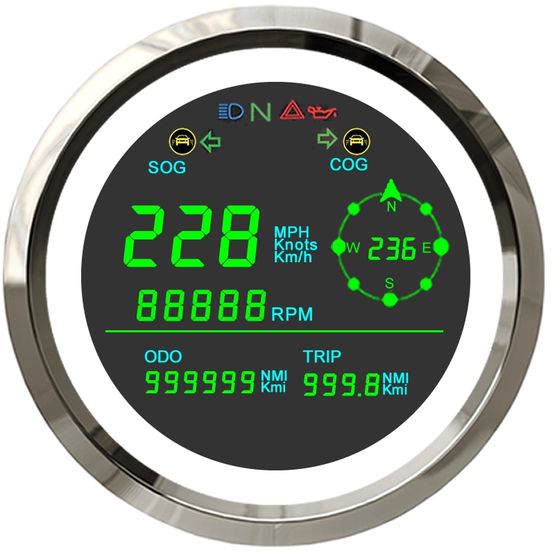 New 85mm LCD GPS Speedometer