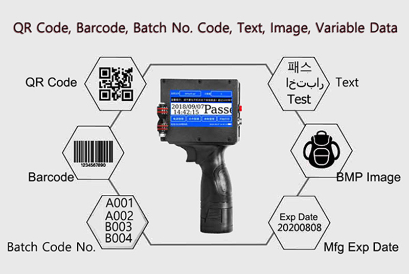 M3S LED Screen Touch-Screen Handheld Printer