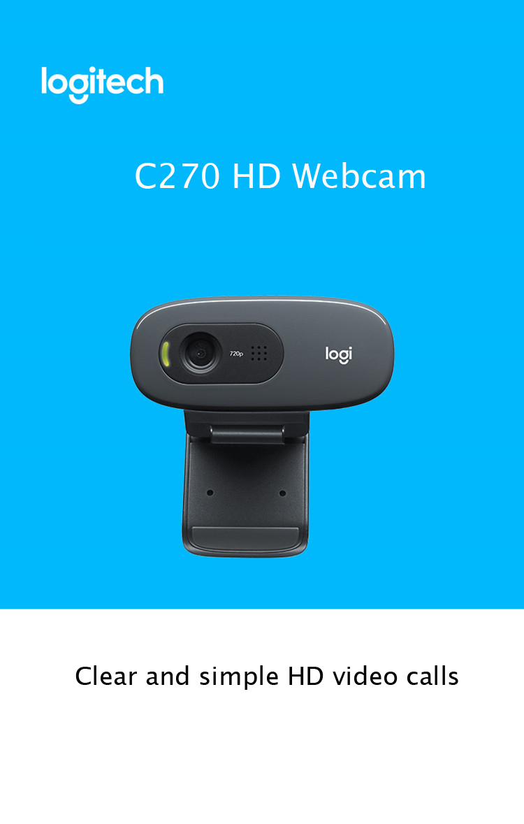 LOGITECH C270/C270i HD Video 720P Webcam Free Drive