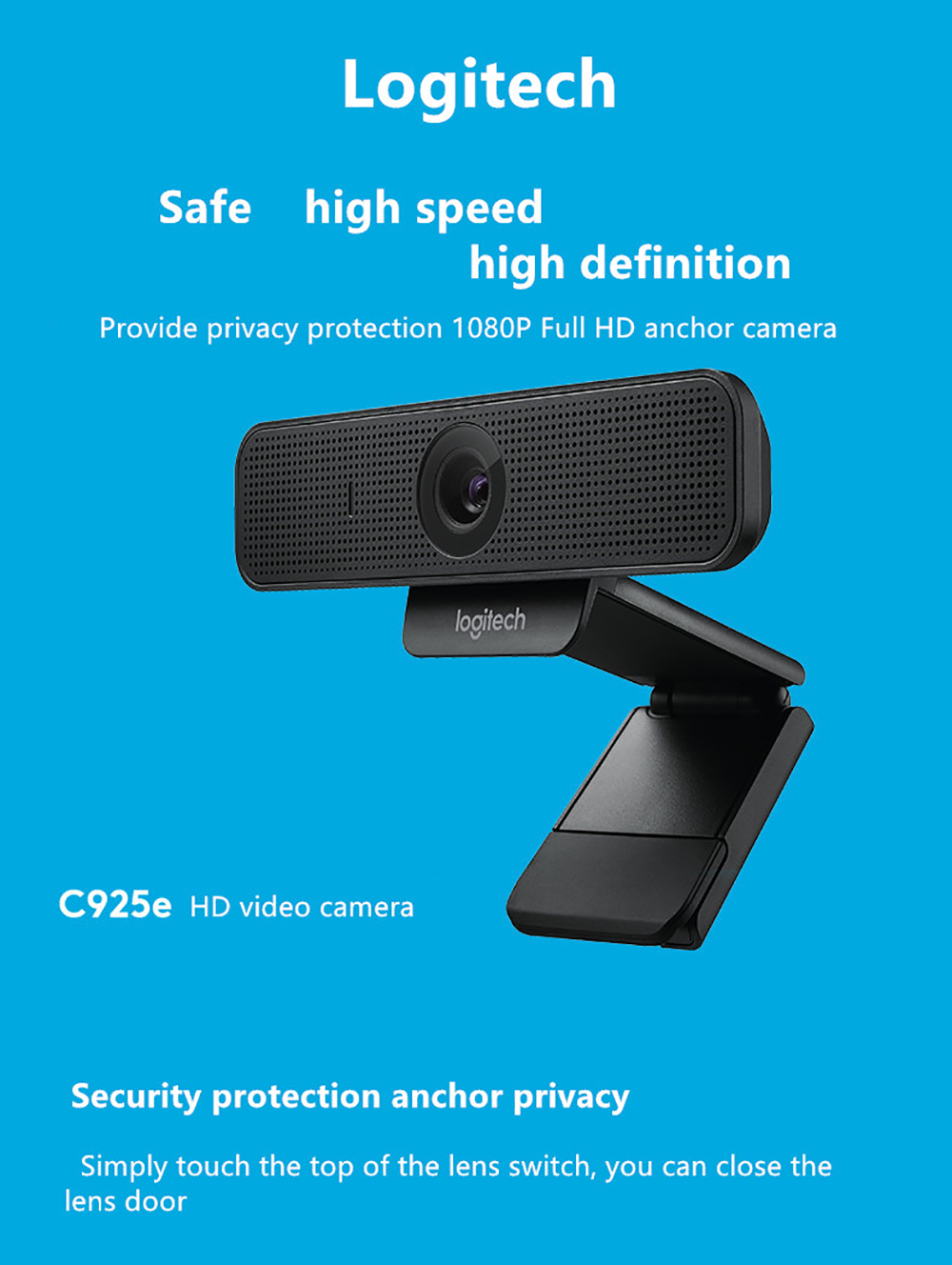 Logitech C925E Full HD Webcam 1080P 60Hz Autofocus USB C