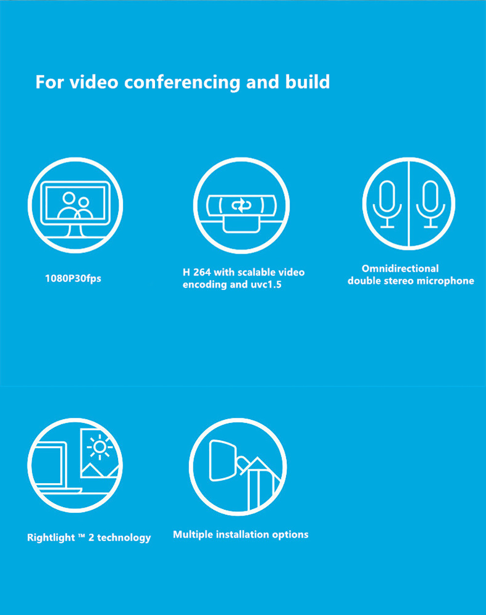 Logitech C925E Full HD Webcam 1080P 60Hz Autofocus USB C