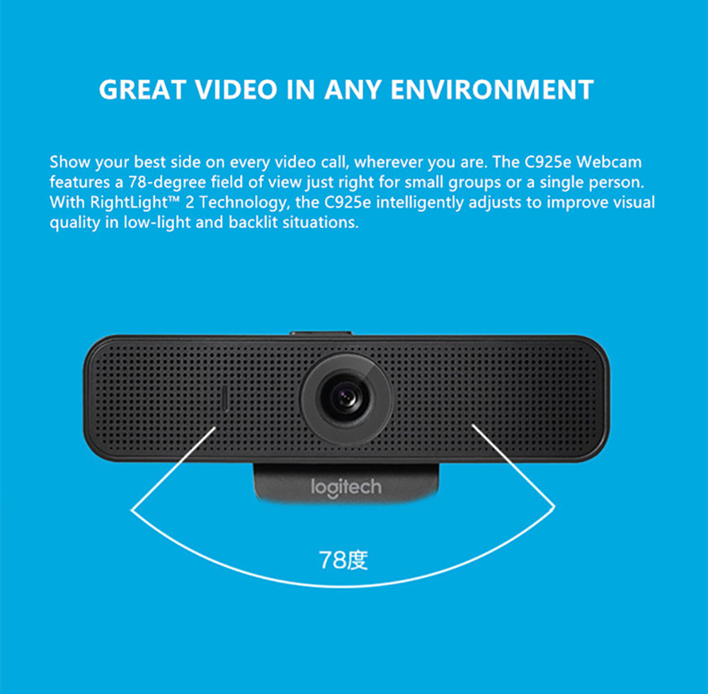 Logitech C925E Full HD Webcam 1080P 60Hz Autofocus USB C