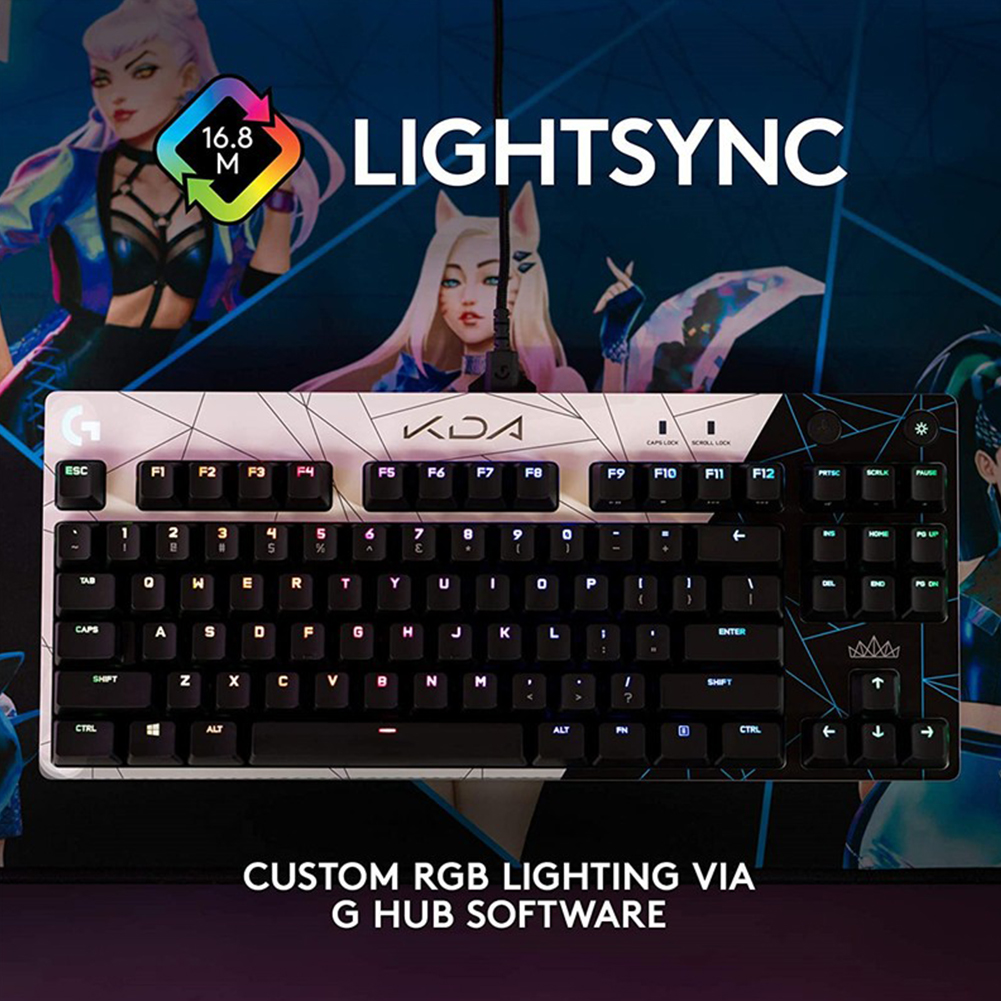 Logitech G PRO KDA Mechanical Gaming Keyboard RGB Backli