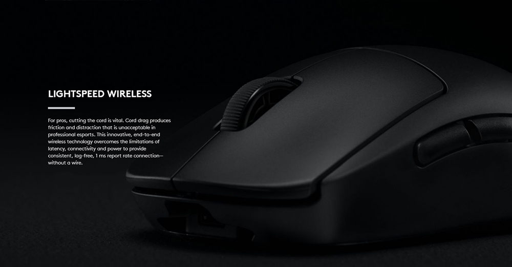 Logitech G PRO Wireless Gaming Mouse 16K DPI Sensor 