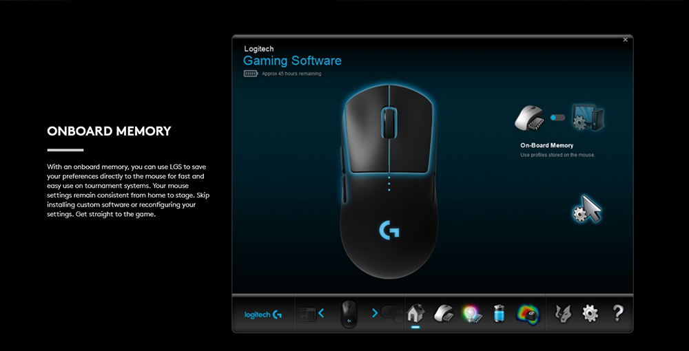 Logitech G PRO Wireless Gaming Mouse 16K DPI Sensor 