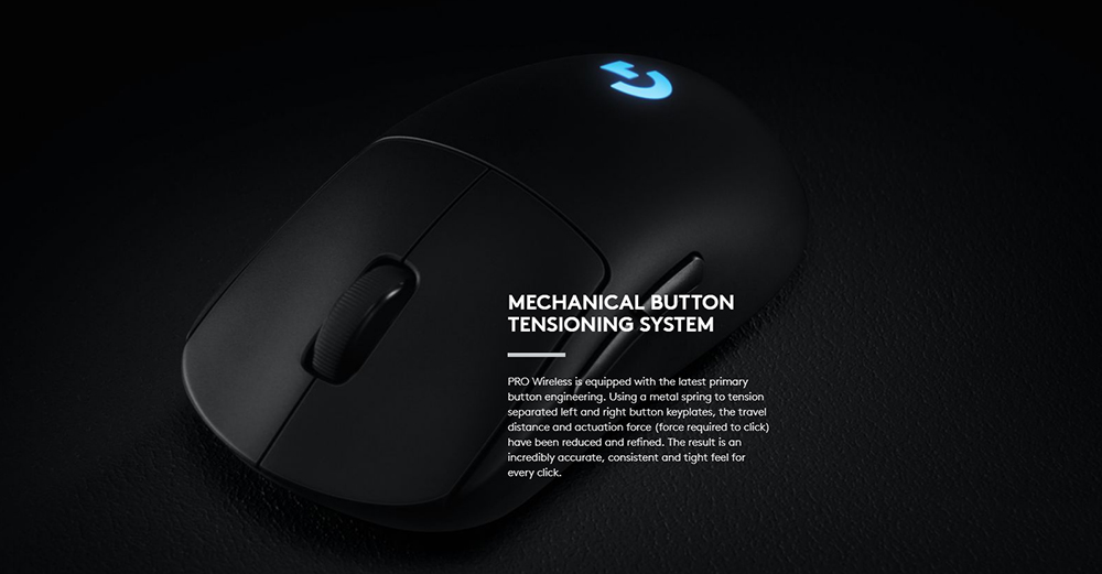 Logitech G PRO Wireless Gaming Mouse 16K DPI Sensor 