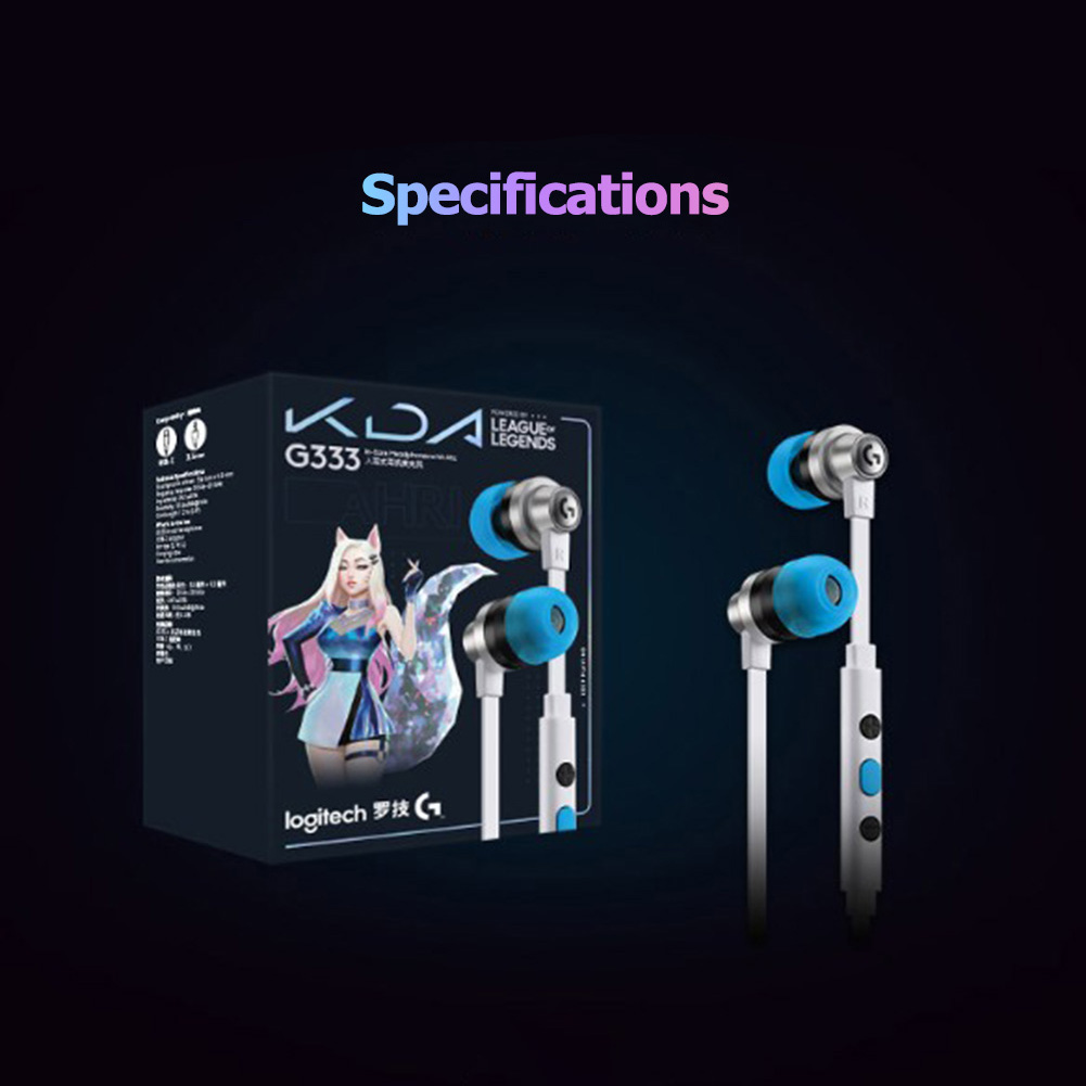 Logitech G333 KDA Limited Edition Gaming Earphones In-Ea