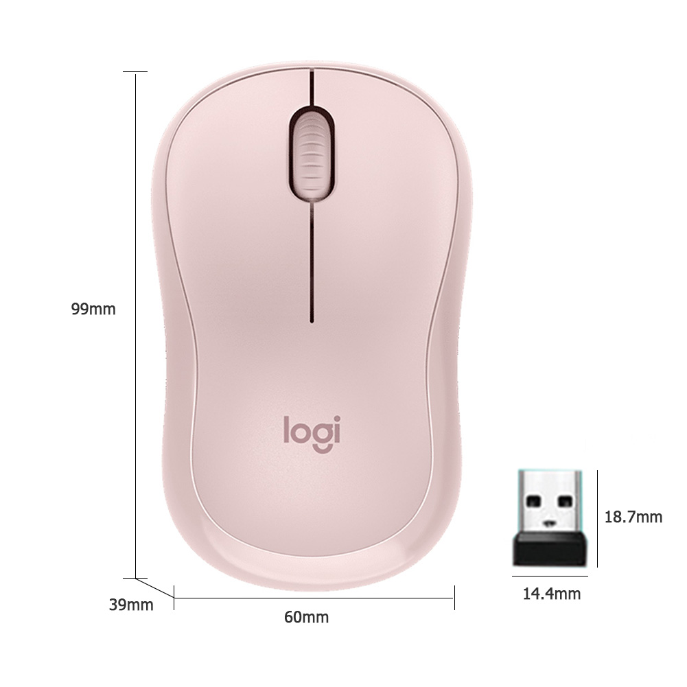 Logitech M221 Wireless Silent Mouse 3 Buttons Computer 