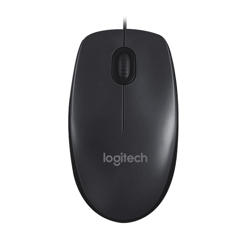 Logitech M90 Wired Mouse Ergonomic Design Optical Mouse 