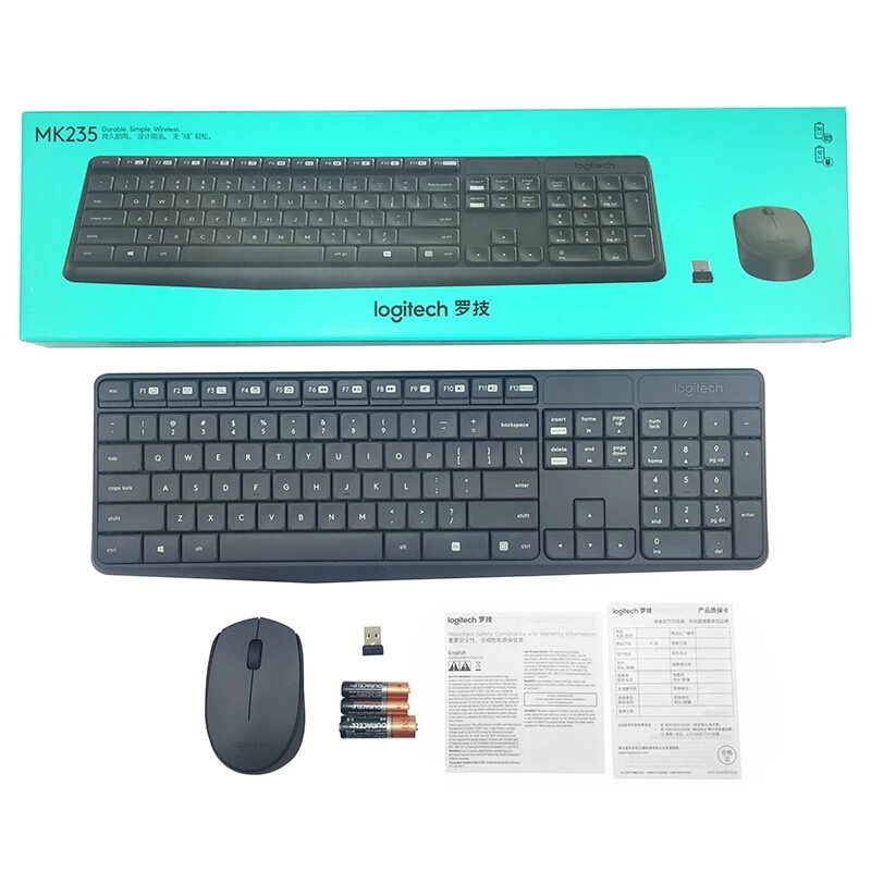Logitech MK235 Wireless Keyboard Mouse Combo Full-size 2