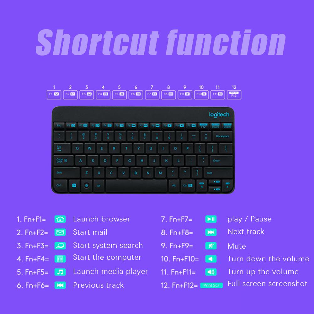 Logitech MK245 Wireless Keyboard Mouse Combo 2.4GHz USB 