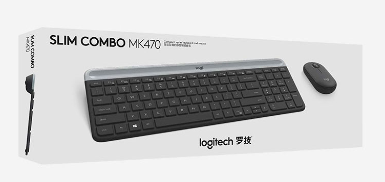 Logitech MK470 Wireless Keyboard Mouse Combo 1000DPI Opt