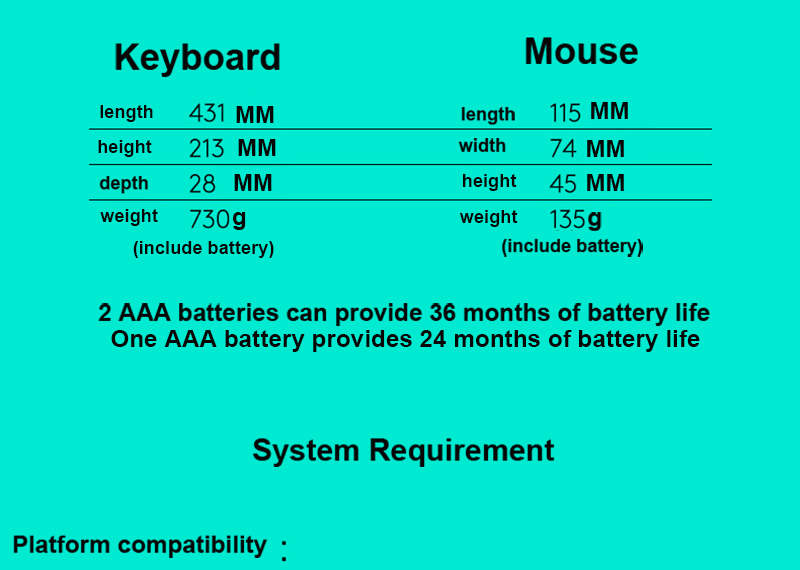 Logitech MK850 Wireless Keyboard Mouse Combo Full Size K