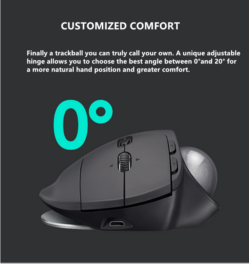 Logitech MX ERGO Wireless Trackball Mouse 2.4G wireless 