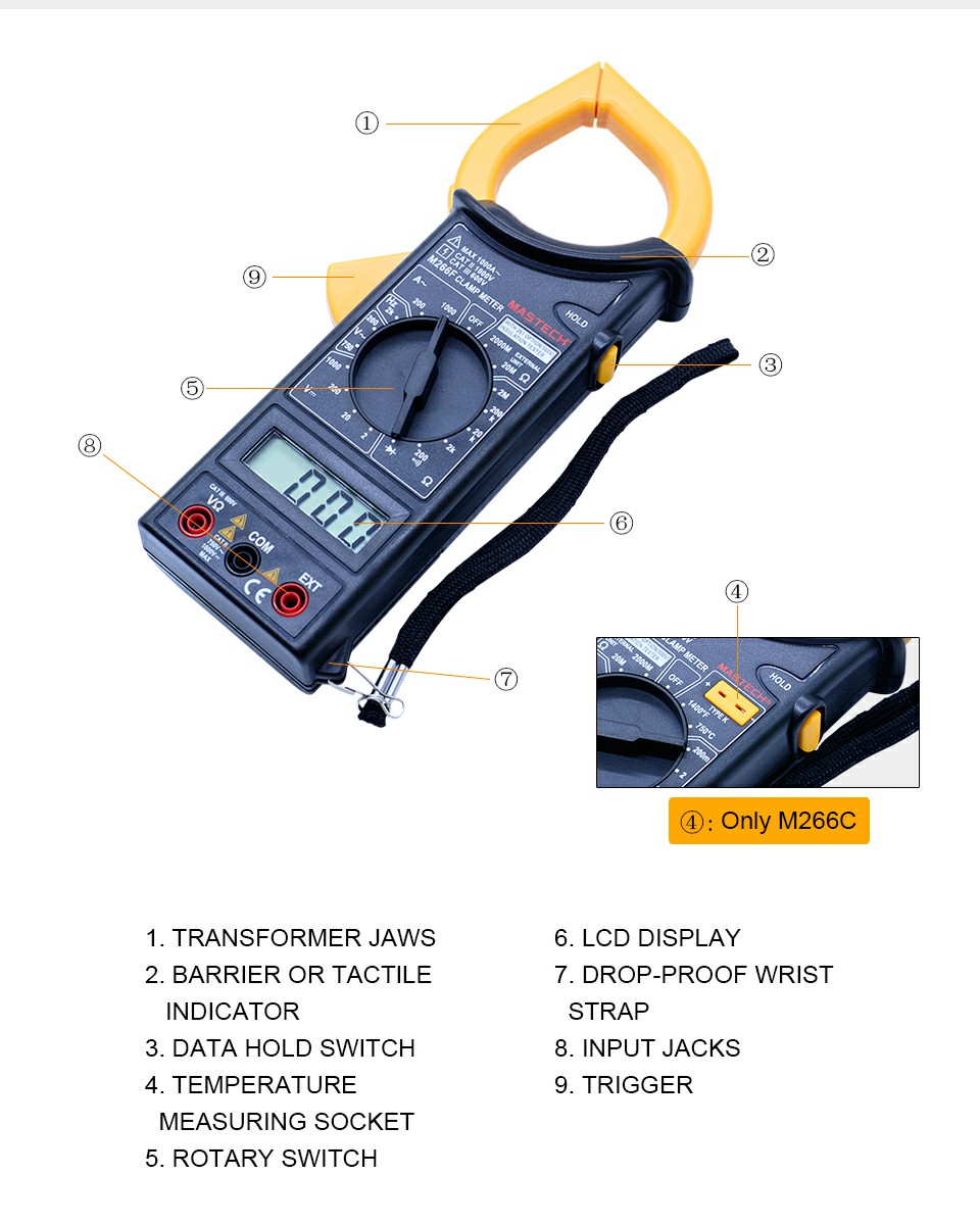 M266C Digital Clamp Meter