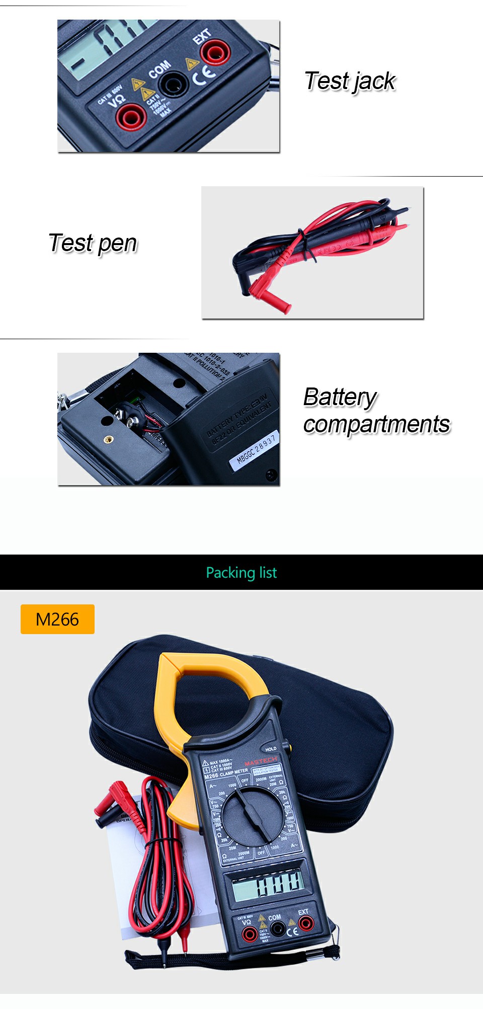 M266C Digital Clamp Meter