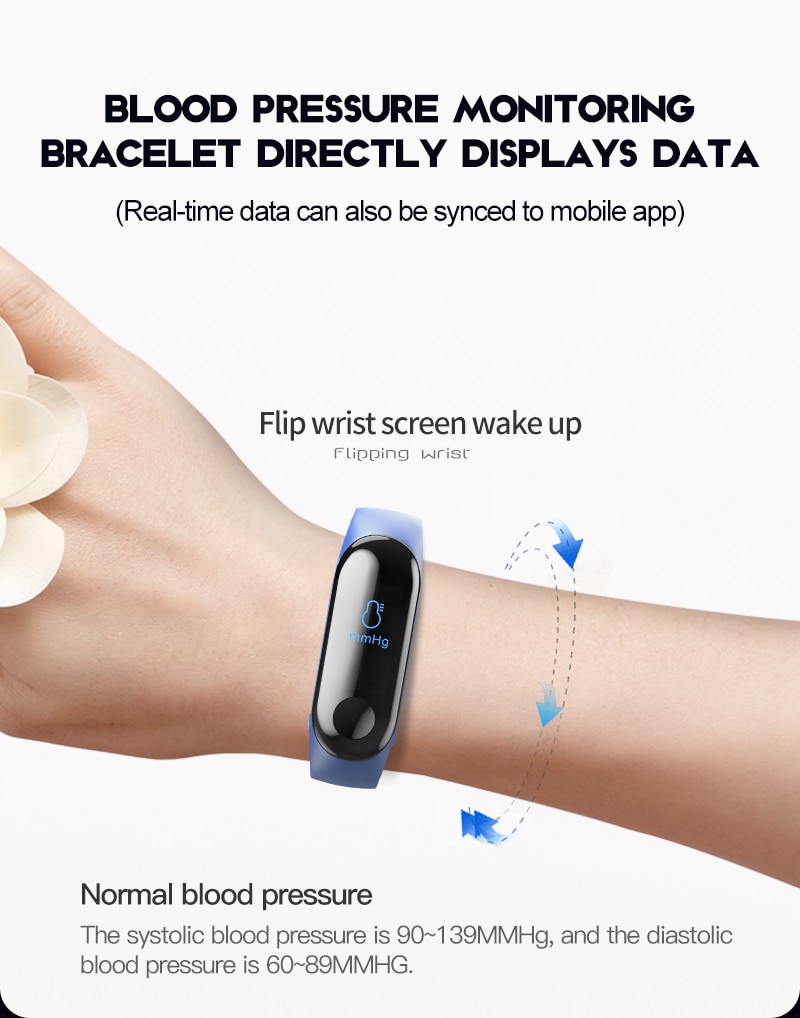 M3 Bluetooth Watch Wristband Fitness Tracker 