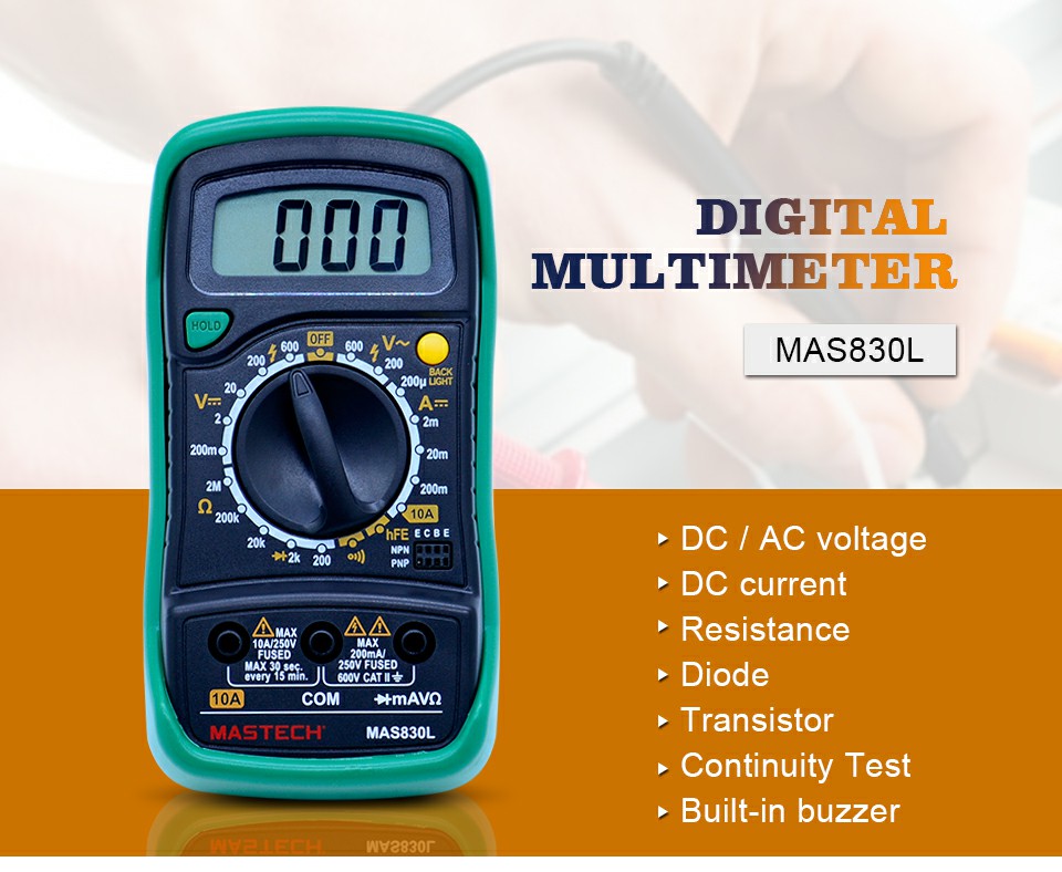 MAS830L Mini Digital Multimeter