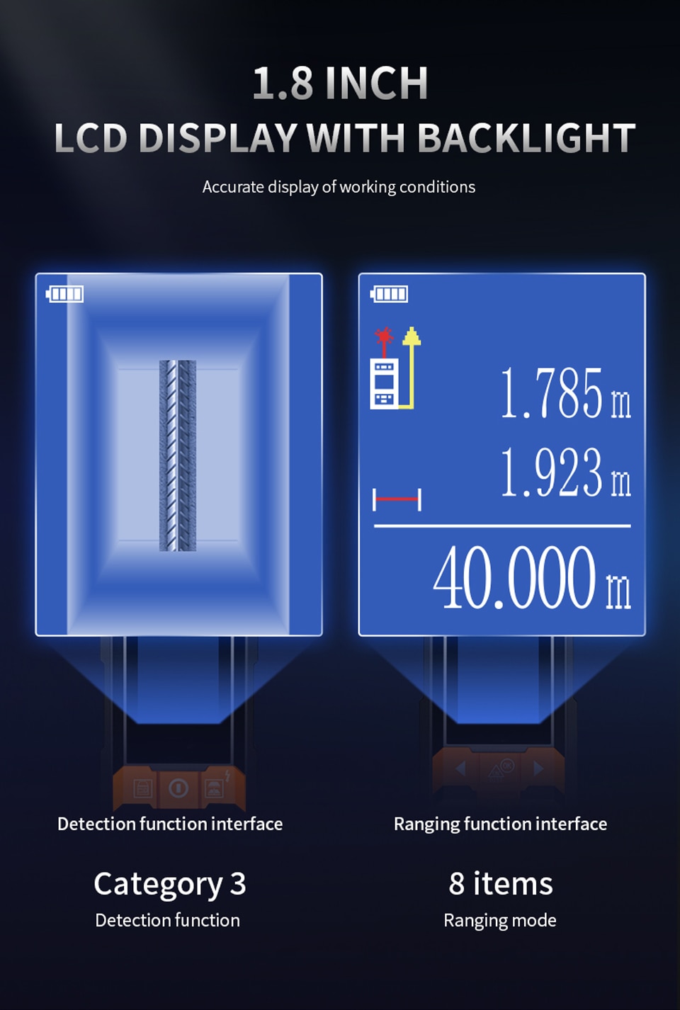 Metal Detector Wiring Detector Laser Distance Meter