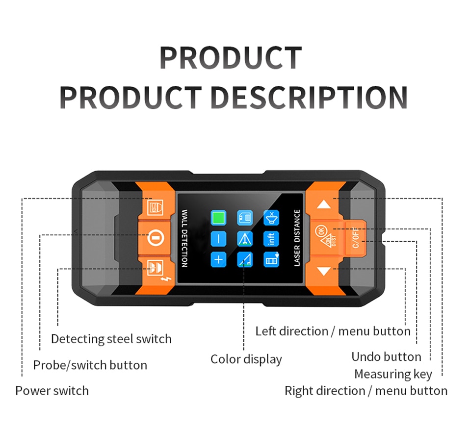 Metal Detector Wiring Detector Laser Distance Meter