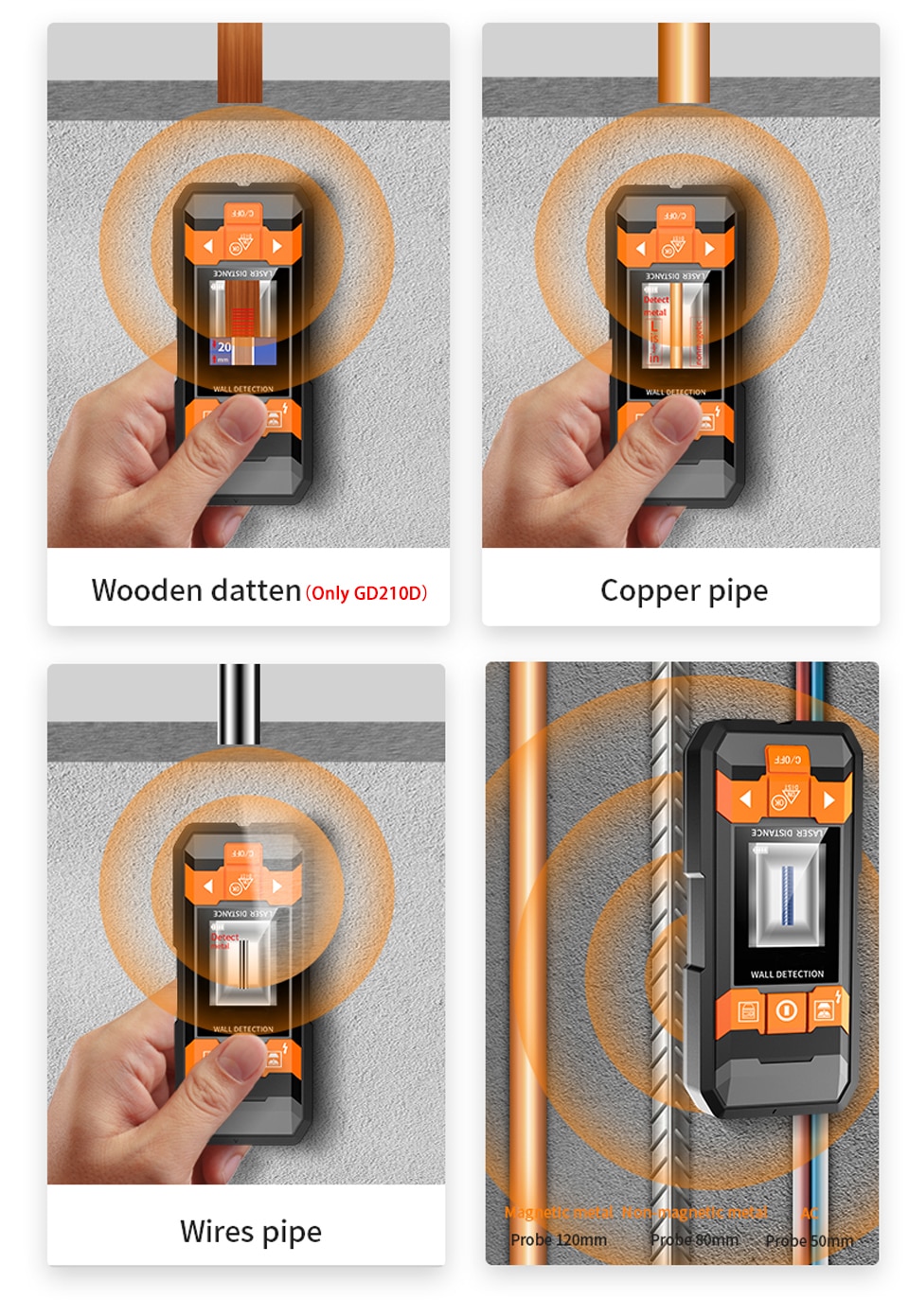 Metal Detector Wiring Detector Laser Distance Meter