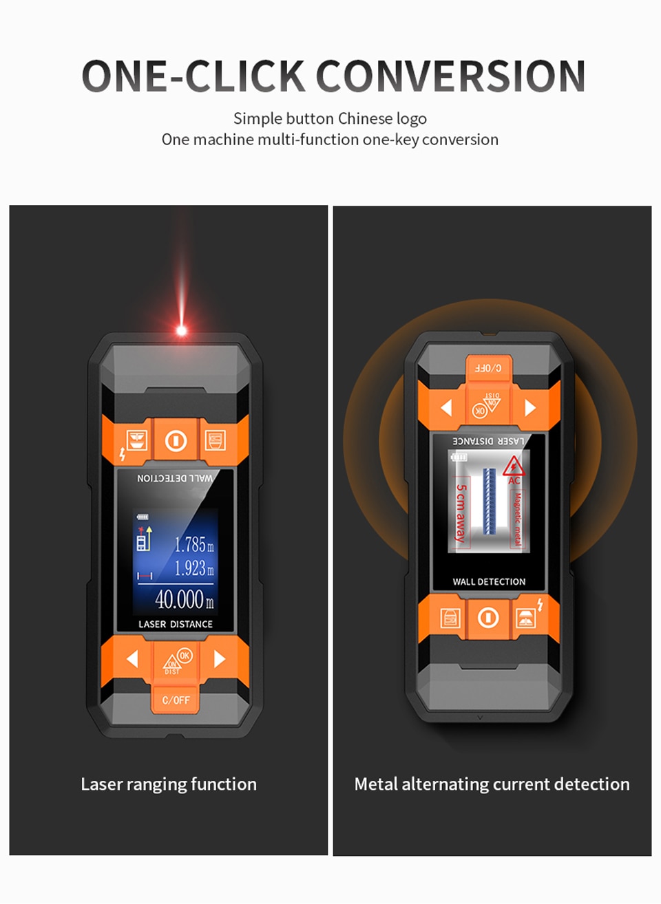 Metal Detector Wiring Detector Laser Distance Meter