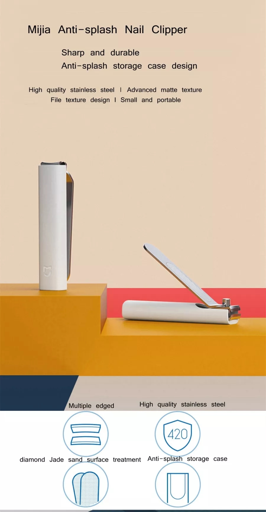 Mijia Stainless Steel Nail Clipper