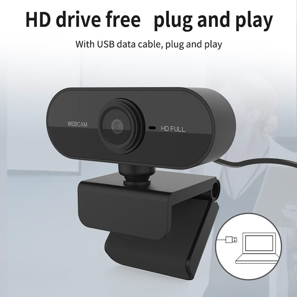 HD 1080P Webcam Mini Computer PC WebCamera