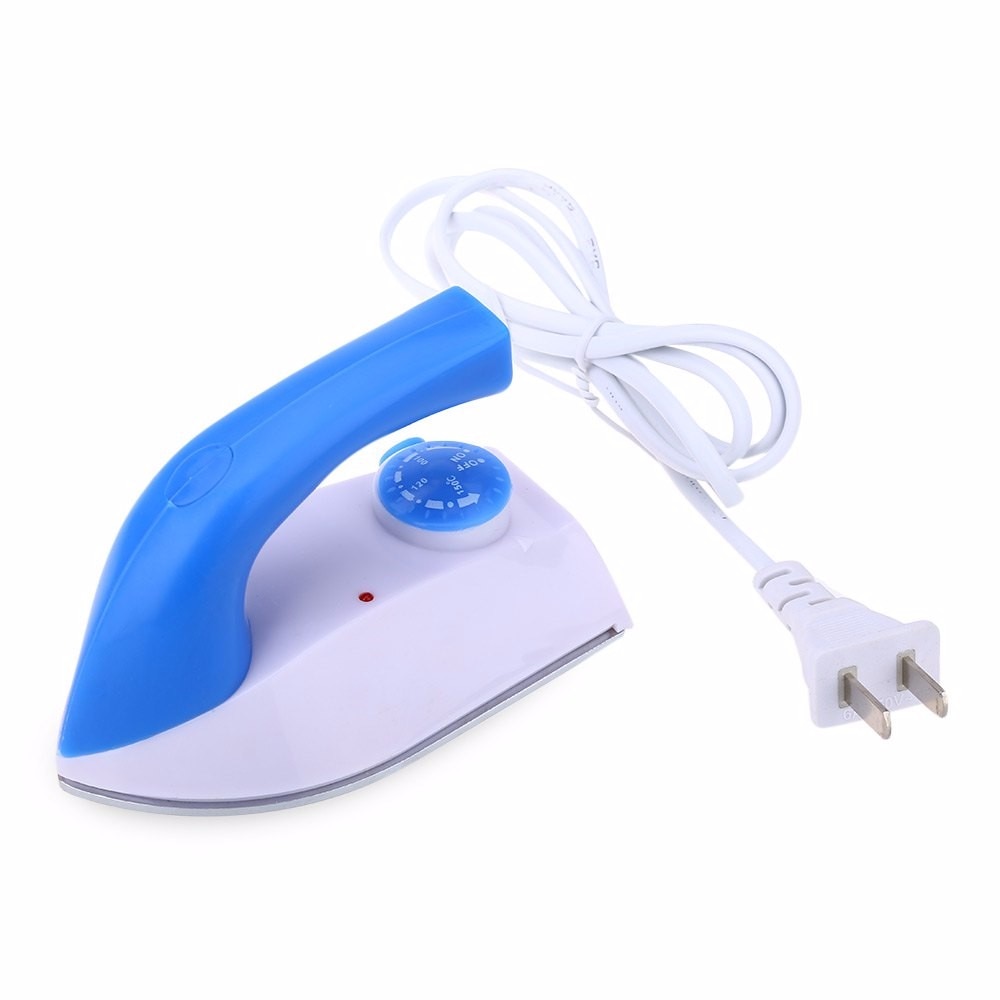 Mini Electric Iron Travel Thermostat Handheld Coated Pla