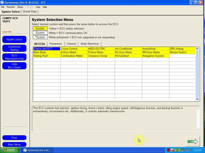 mini vci v8.30.023 with toyota 22pin