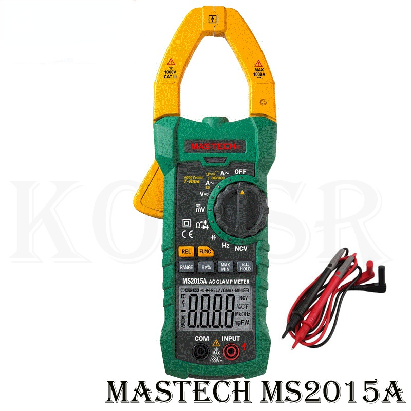 MS2015A  Auto Range Digital AC 1000A Current Clamp Meter