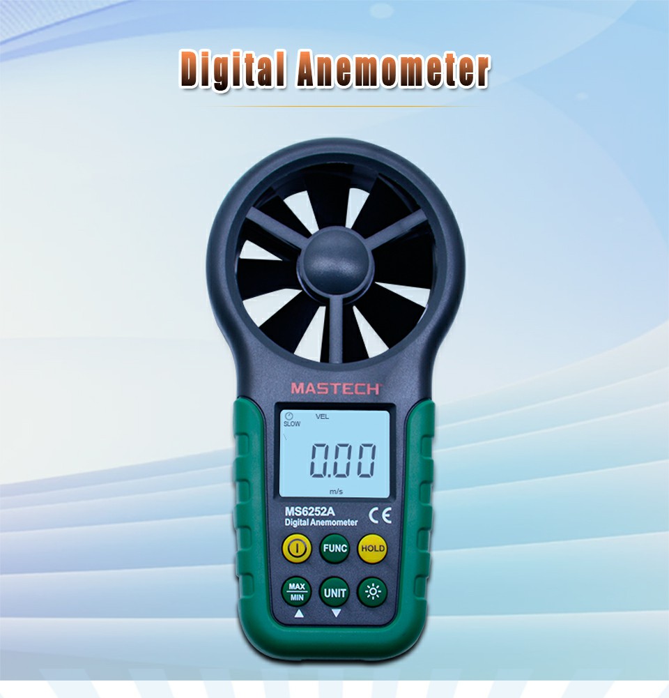 MS6252A Handheld Digital Anemometer Wind Speed Meter