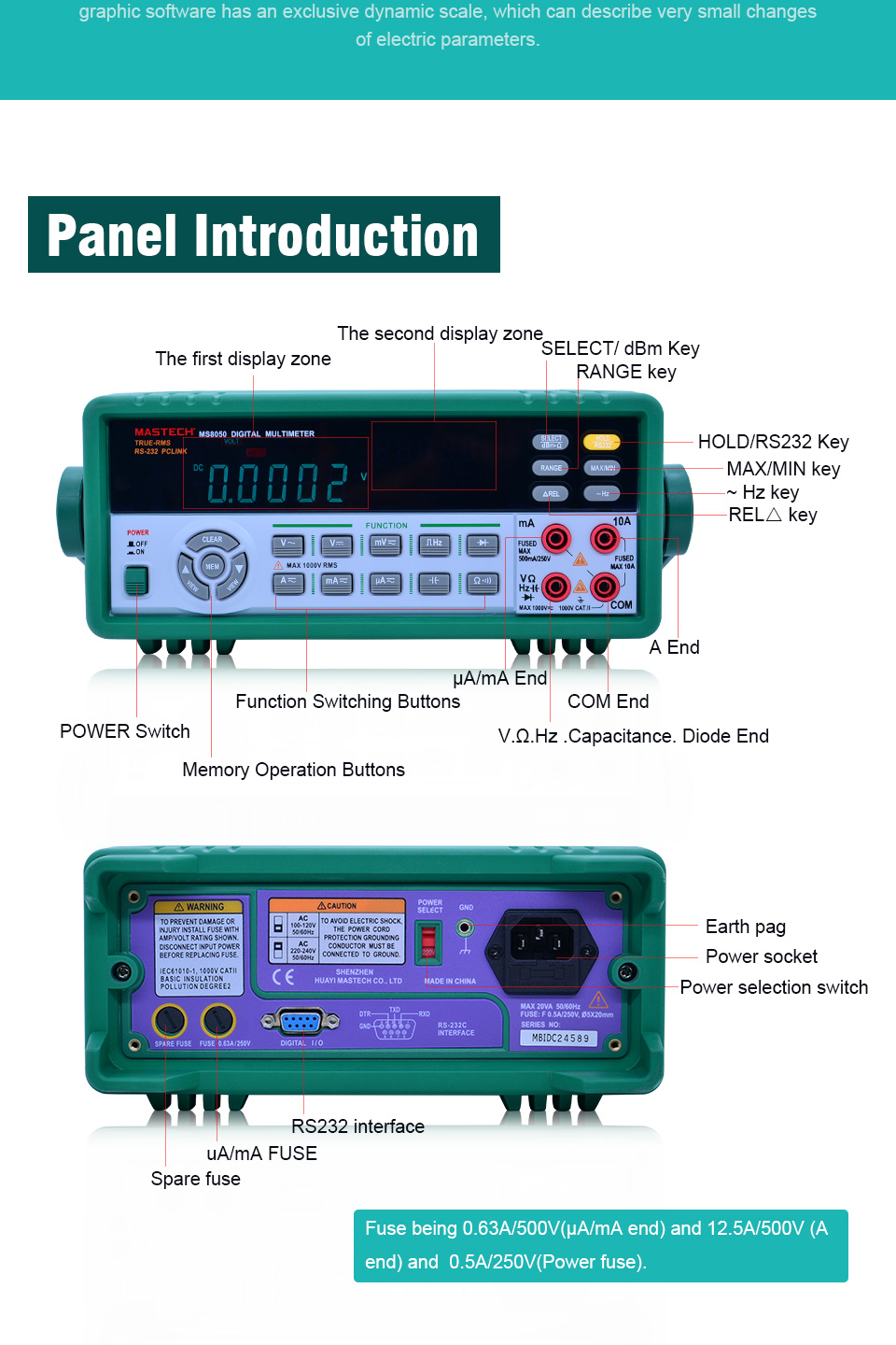 MS8050 5 1/2 Digital Multimeter