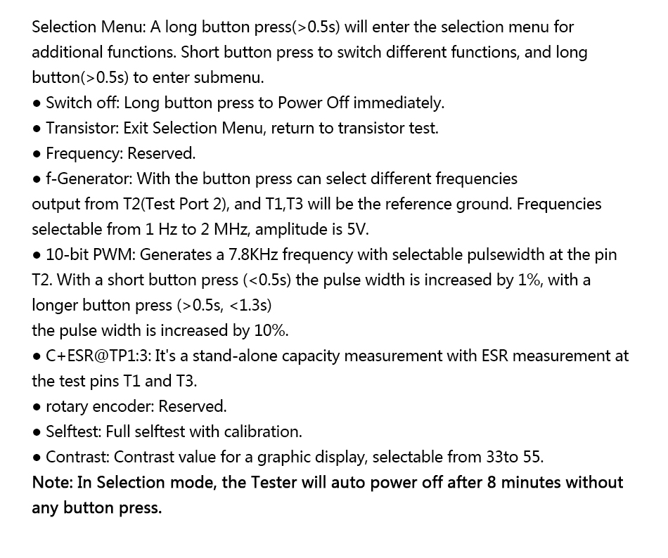 Multi-purpose Transistor ESR/SMD Tester