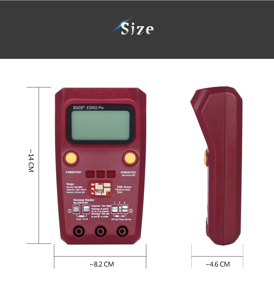 Multi-purpose Transistor ESR/SMD Tester