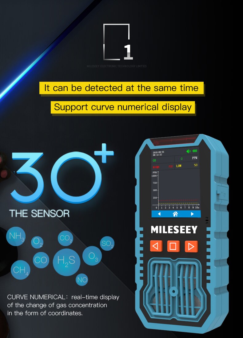 BH-80 Multifunctional gas detector 