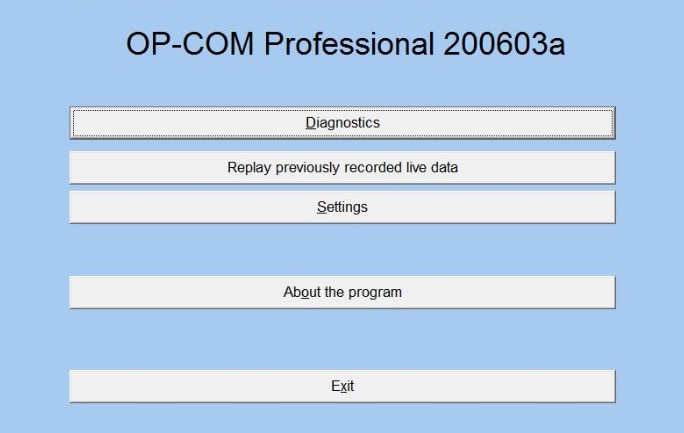 OBD2 OPCOM Profession 200603a 