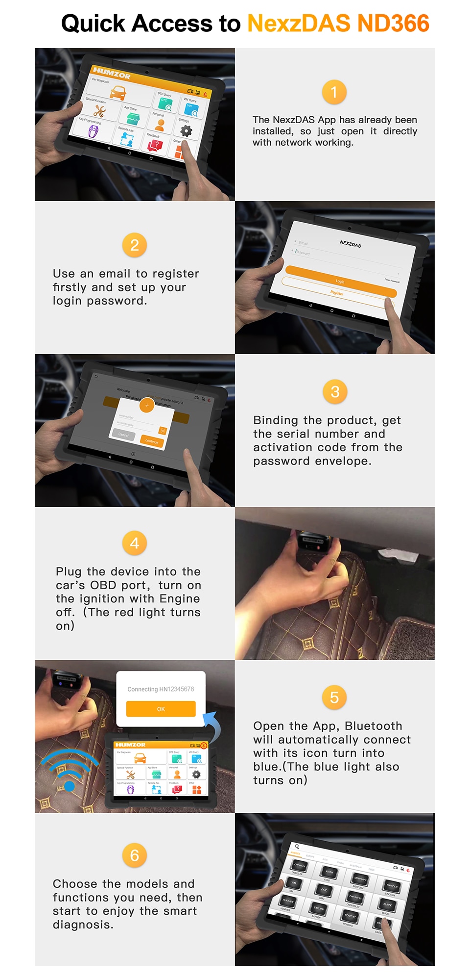 Humzor ND366 OBD2 Scanner