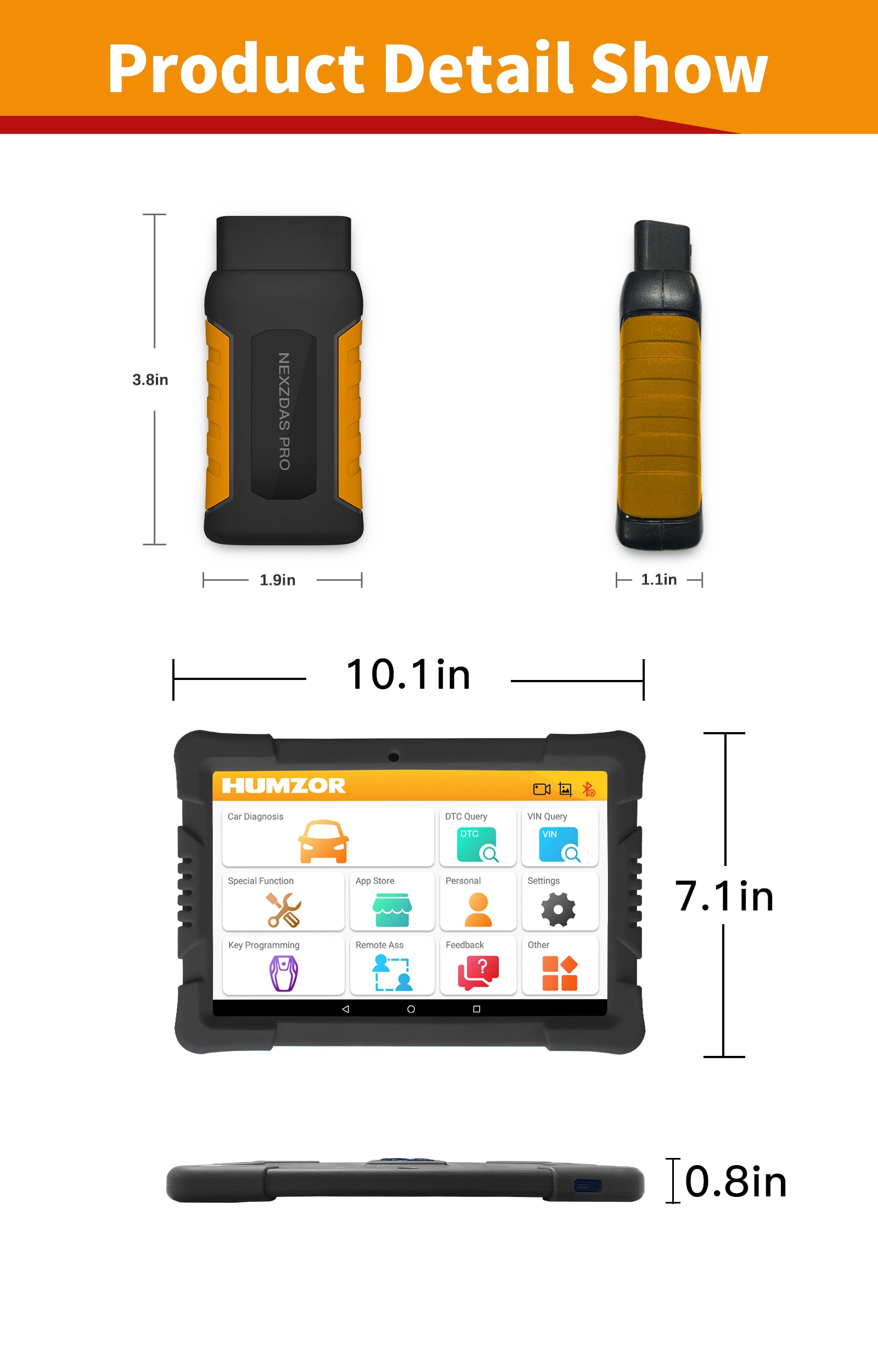 Humzor ND366 OBD2 Scanner