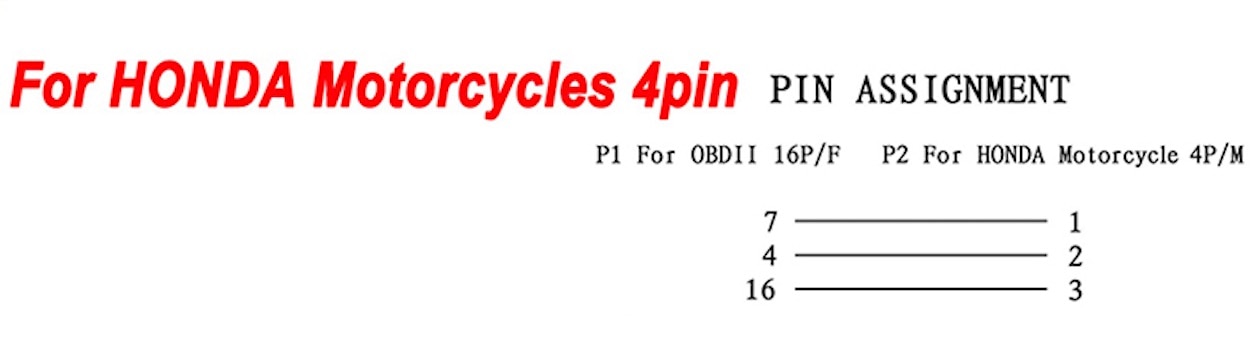 OBD2 to 4 Pin Diagnostic Adapter 