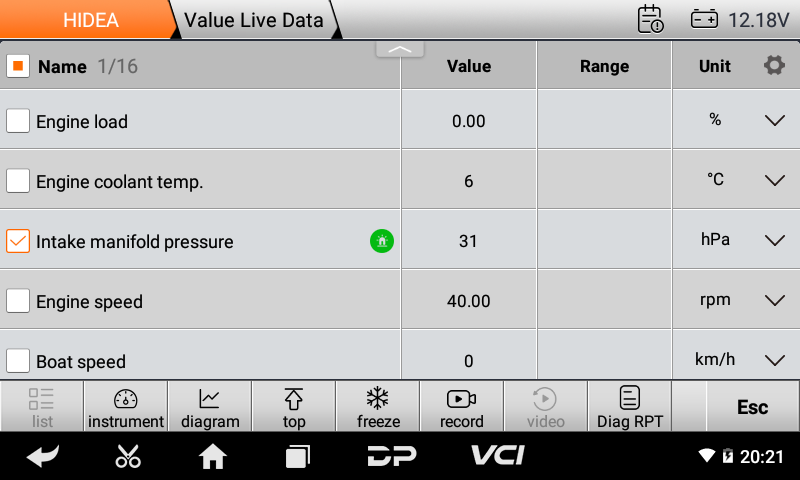 OBDSTAR ISCAN Marine Diagnostic Scanner for Hidea 