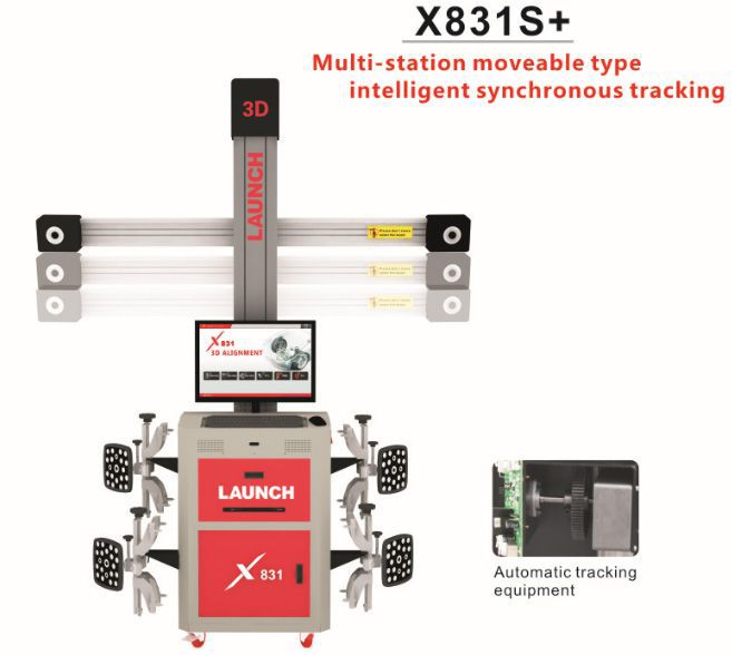 Original LAUNCH X831S+ X831 Plus 3D 4-Post Car Alignment