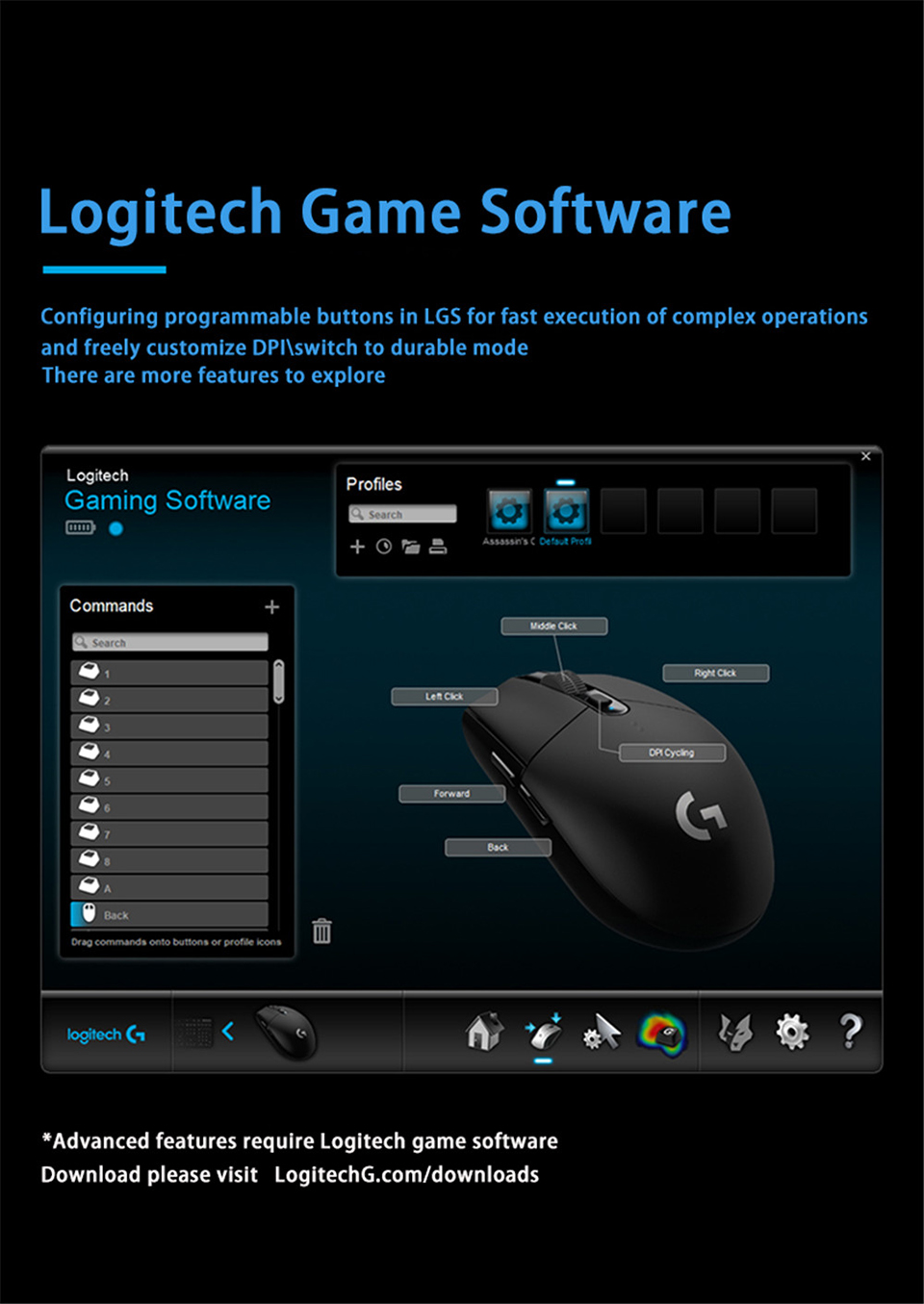 Original Logitech G304 Wireless Mouse LIGHTSPEED Gaming 