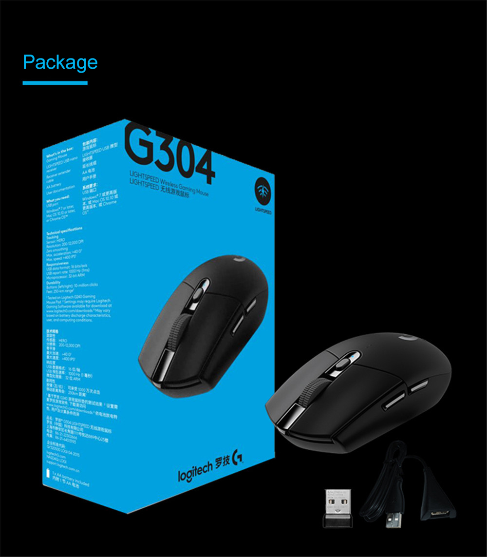 Original Logitech G304 Wireless Mouse LIGHTSPEED Gaming 