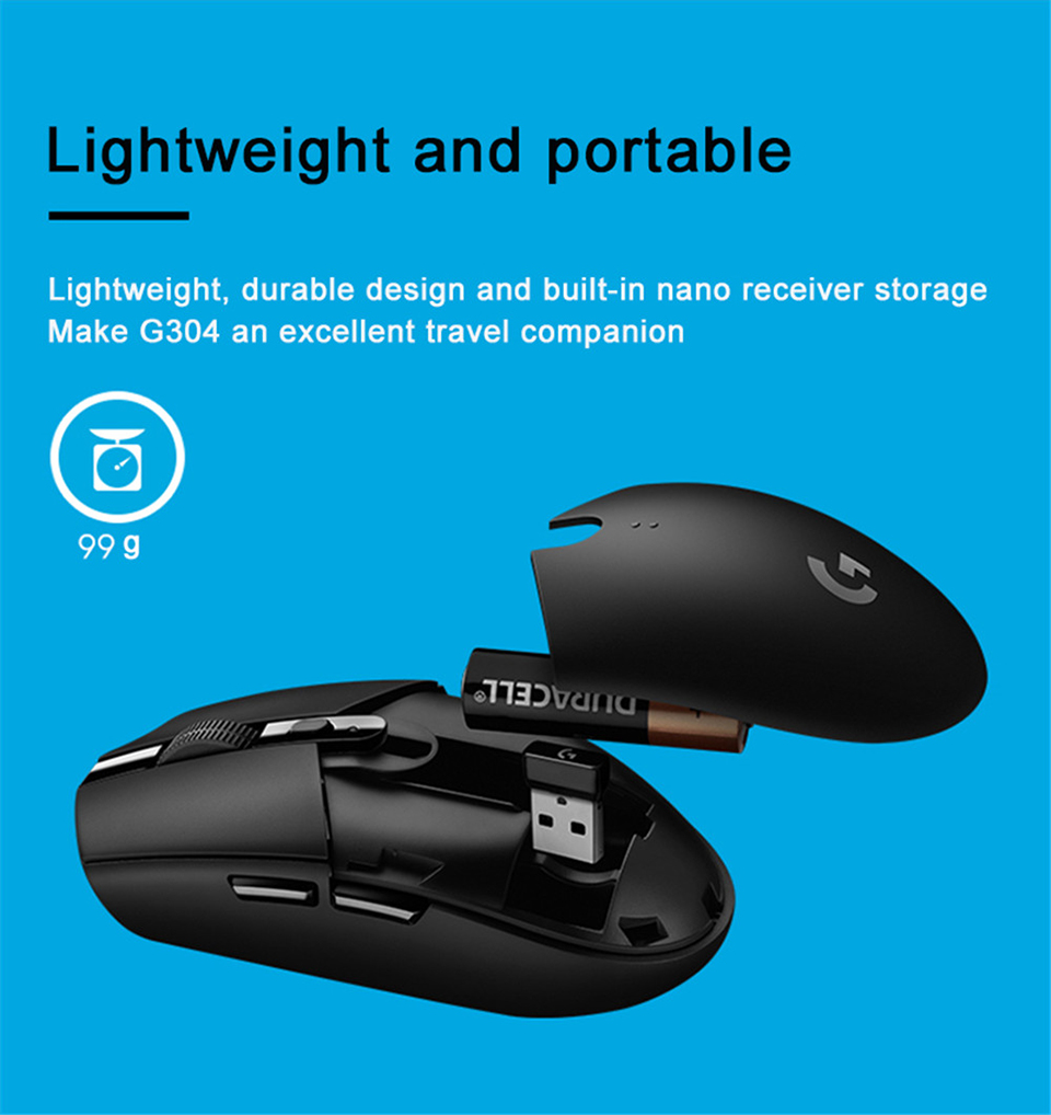 Original Logitech G304 Wireless Mouse LIGHTSPEED Gaming