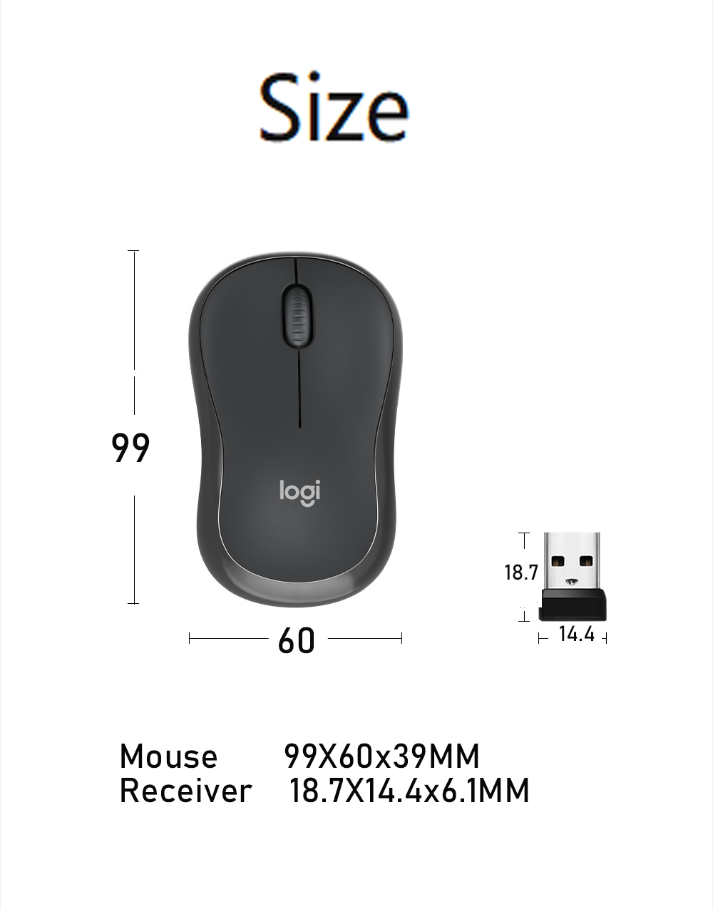 Original Logitech MK295 Wireless Mouse Keyboard Combo Ke