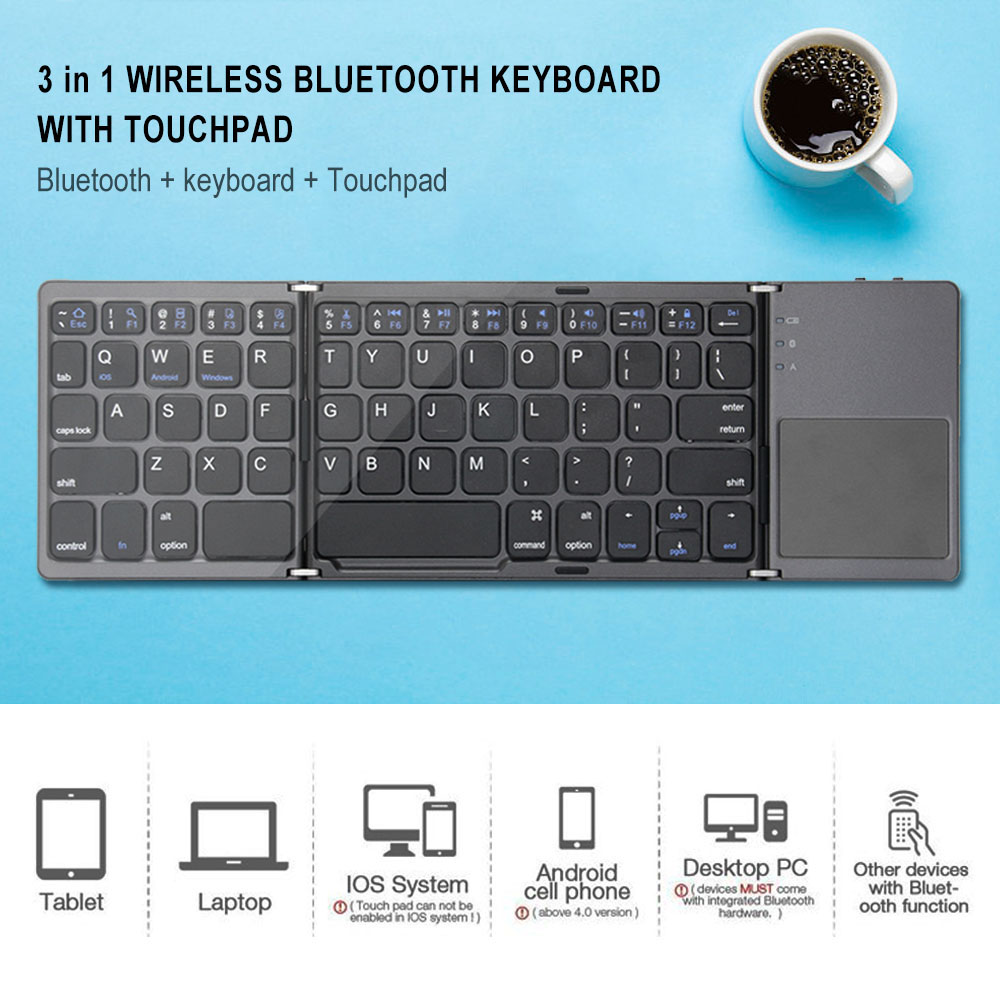 Original Mini Folding Bluetooth 3.0 Keyboard 