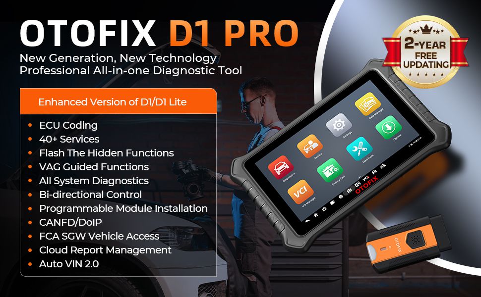 OTOFIX D1 PRO Diagnostic Scanner For All Cars, Top Cost-effective Diagnostic Tool