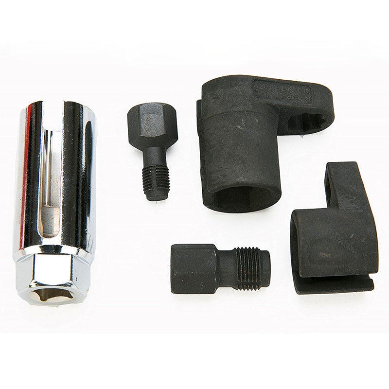 MR CARTOOL 5pcs Oxygen Sensor Wrench Kit Thread Chaser Tool