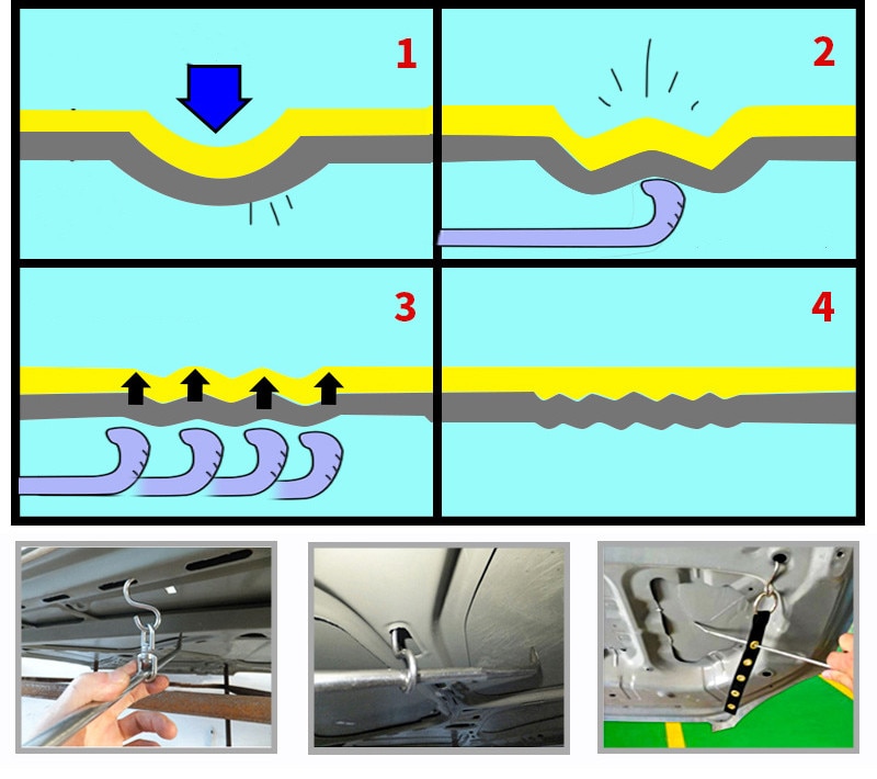 Full Set Paintless Dent Repair Removal Hail Tool